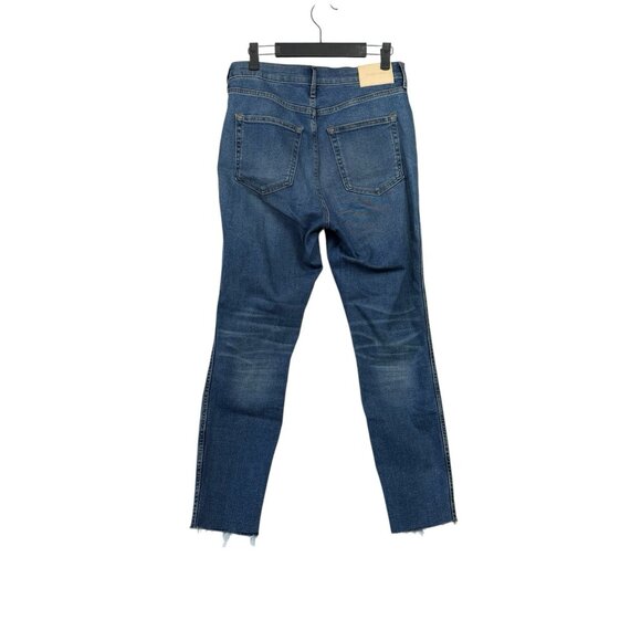 Everlane Jeans Womens 28 Ankle Medium Wash The Vintage Skinny Stretch Button Fly - Picture 2 of 8